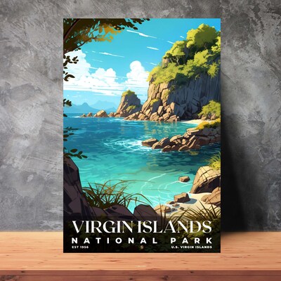 Virgin Islands National Park Poster, Travel Art, Office Poster, Home Decor | S7 - image3